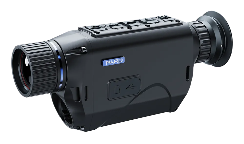 PARD TA6235LRF TA62 Thermal Monocular with Laser Rangefinder, 2.2x 35mm, Multi Reticle, 640x480 Resolution, 50Hz, 2x-8x Zoom, Black