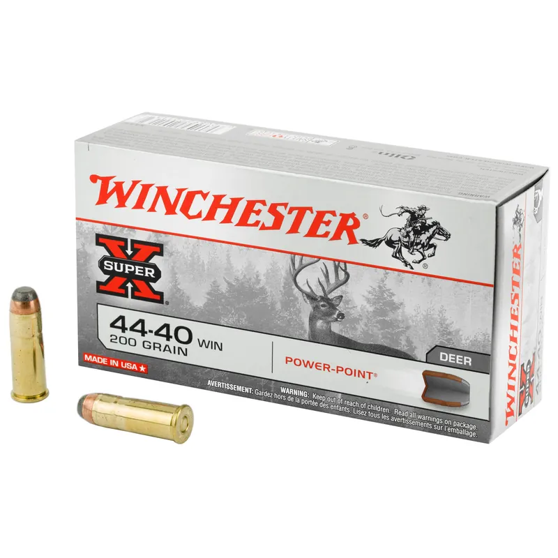 Winchester Super-X Power Point .44-40 200gr Ammunition 50 Rounds/500 Rounds