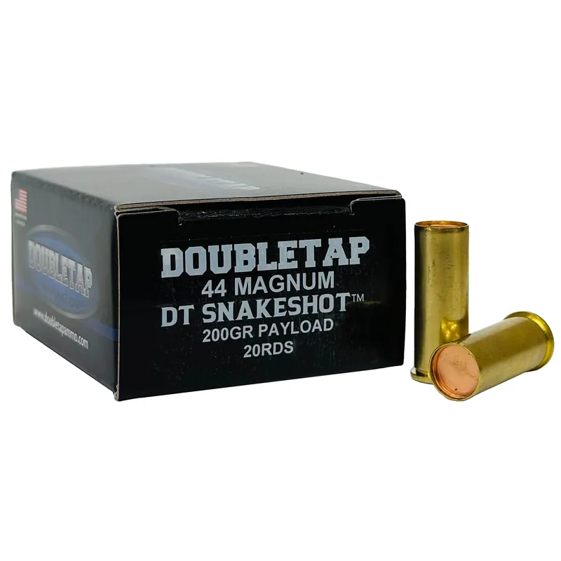 DBLTAP Snakeshot 44 Magnum 200 Grain Ammunition - 20 Rounds per Box, 1000 Rounds per Case