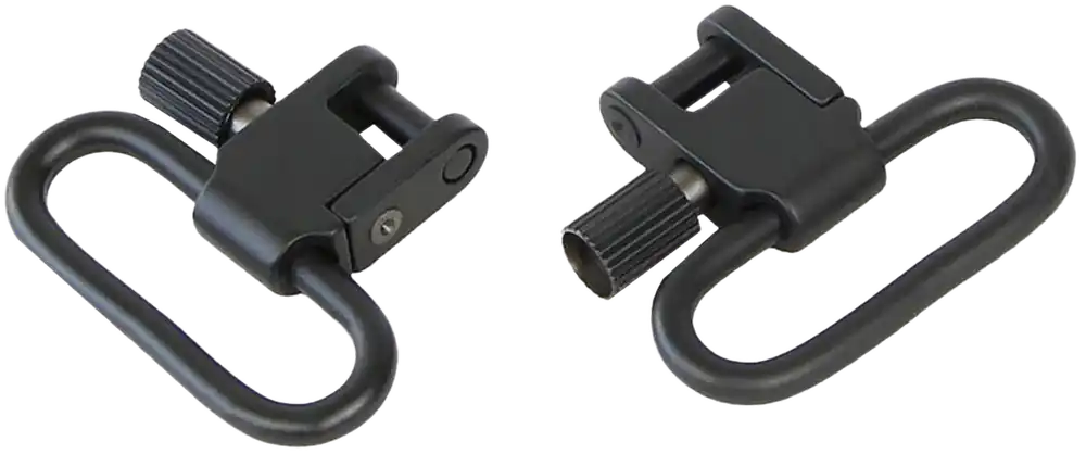 Bulldog BD880 Deluxe 1" Steel Locking Swivel Set - Black