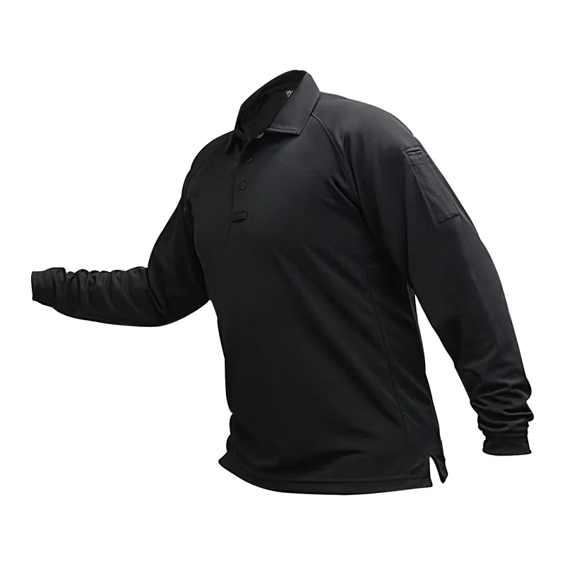 VERTX Coldblack Long Sleeve Polo Black XL