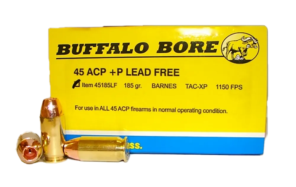 Buffalo Bore 45ACP +P 185gr Lead-Free Ammo - 20 Rounds