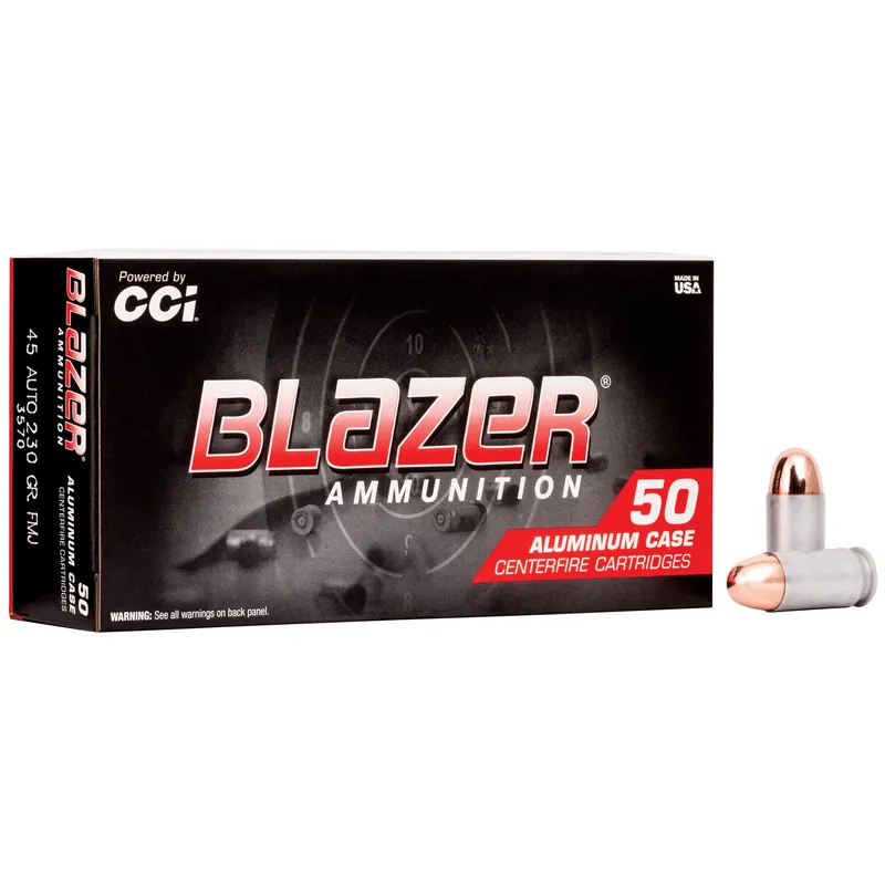 BLAZER 45ACP 230GR FMJ Ammunition - 50 Rounds/1000 Rounds Box