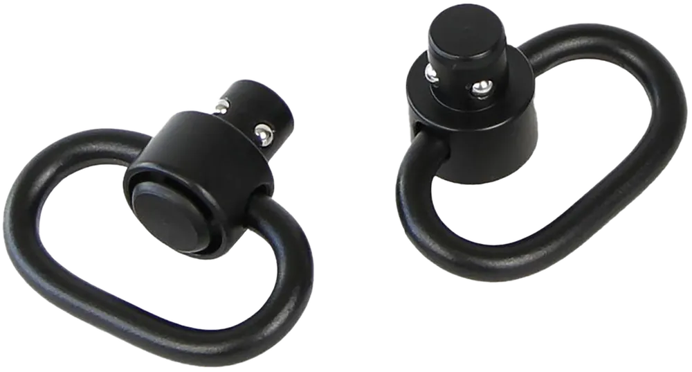 Bulldog BD884 Deluxe Swivel Push Button Black Steel 1.25"