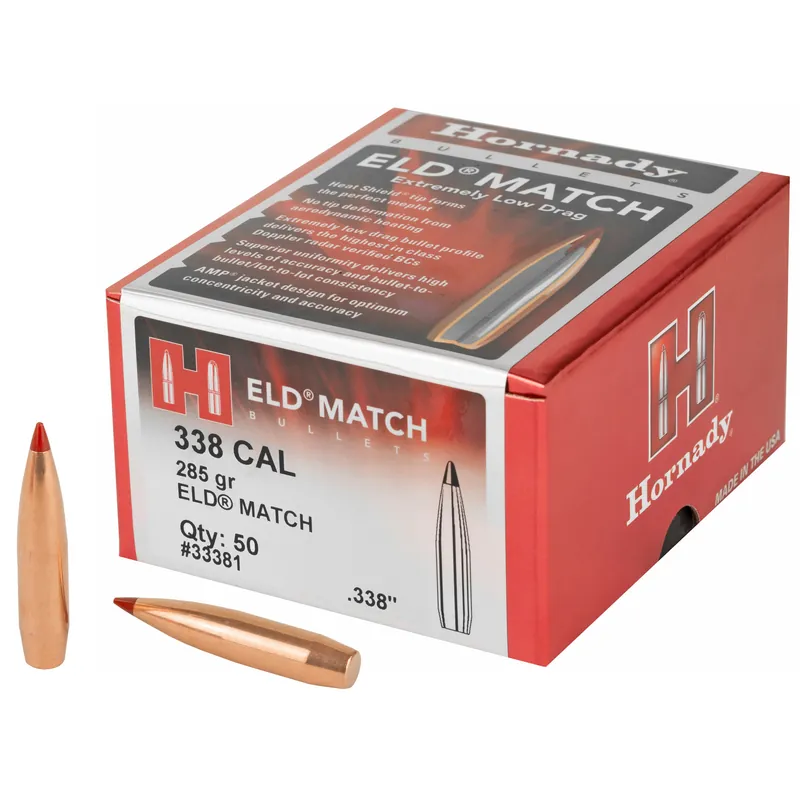 Hornady ELD Match .338 Caliber 285 Grain - Box of 50