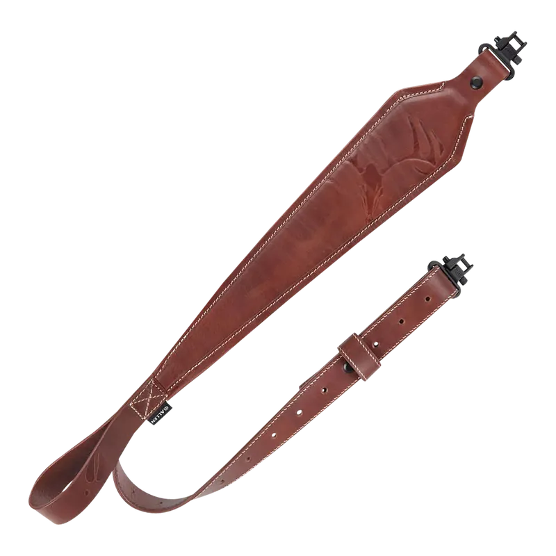 Heritage Cases 8510 Deer Deboss Brown Leather Rifle Sling 28"-35" OAL