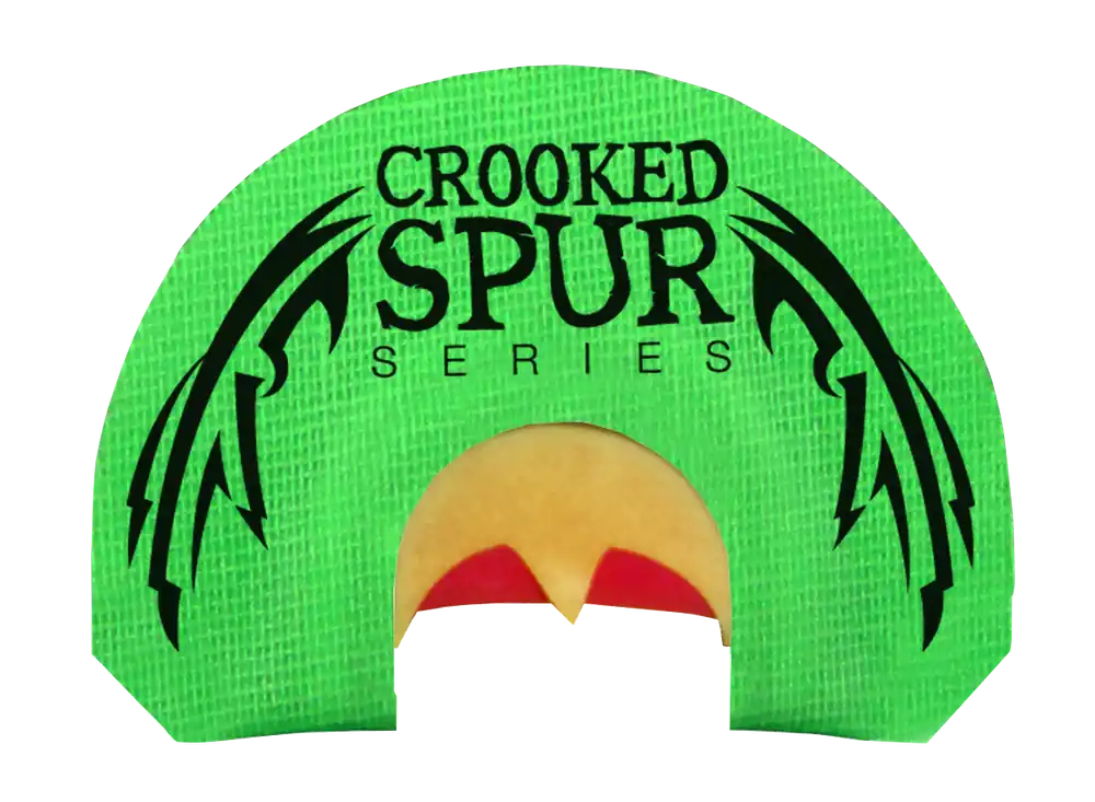 Foxpro CSMOUTHBACKWING Triple Reed Turkey Call - Crooked Spur Back Wing Diaphragm, Green