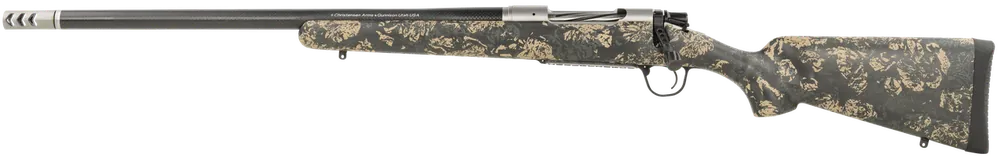 Christensen Arms Ridgeline FFT 28 Nosler Left-Handed Rifle with Carbon Fiber Barrel and Green/Black/Tan Accents