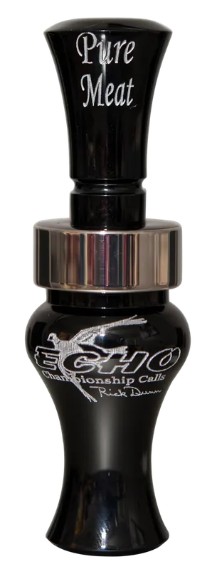 Echo Calls 79019 Pure Meat Double Reed Mallard Duck Call Black Acrylic