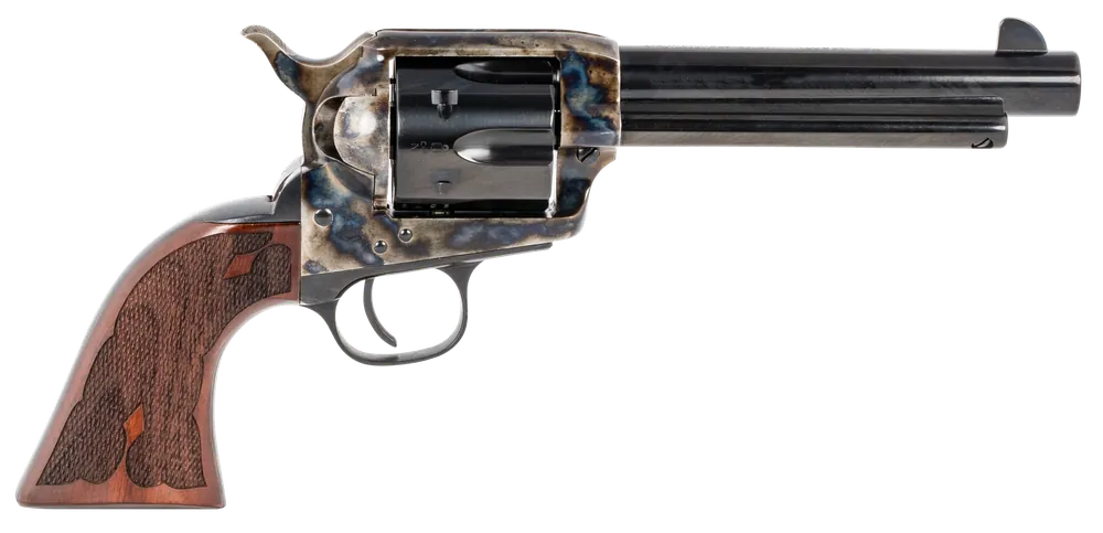 Taylors & Company 555130 Gambler .45 Colt Revolver with Blued Finish and Walnut Grip