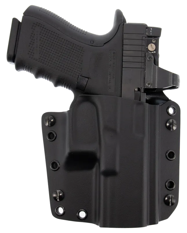 Galco Corvus IWB/OWB Kydex Holster for Glock 17/19/23 Gen3-5, Right Hand, Black, Fits 1.75" Belt