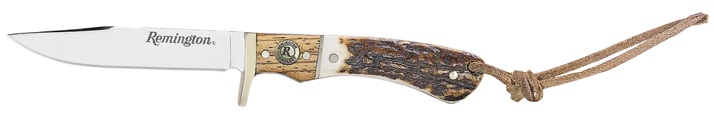 Remington Guide Jr. 6.50" Fixed Skinner Knife with Stag Bone Handle and Sheath