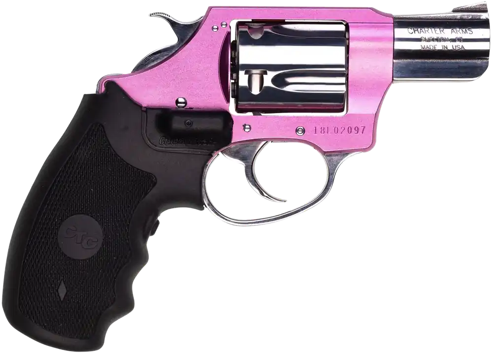 Chic Lady 38 Special Revolver with Laser Grip and Pink Frame