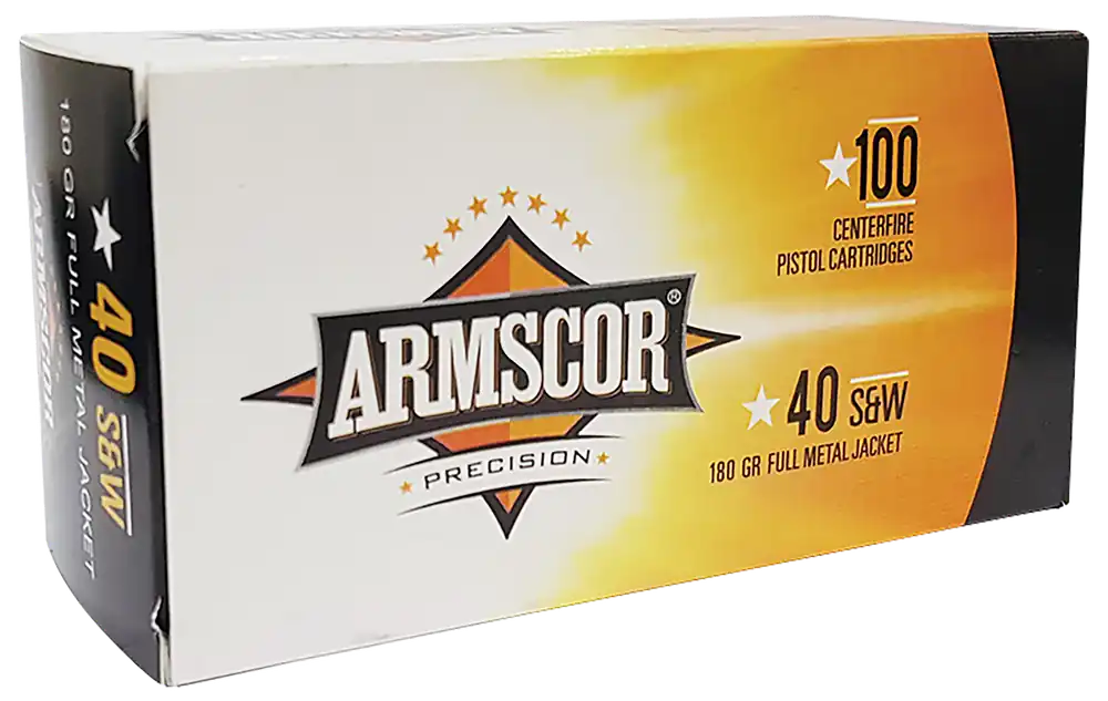 Armscor 50316 Precision Value Pack .40 S&W 180gr FMJ - 100 Rounds/Box, 12 Boxes/Case
