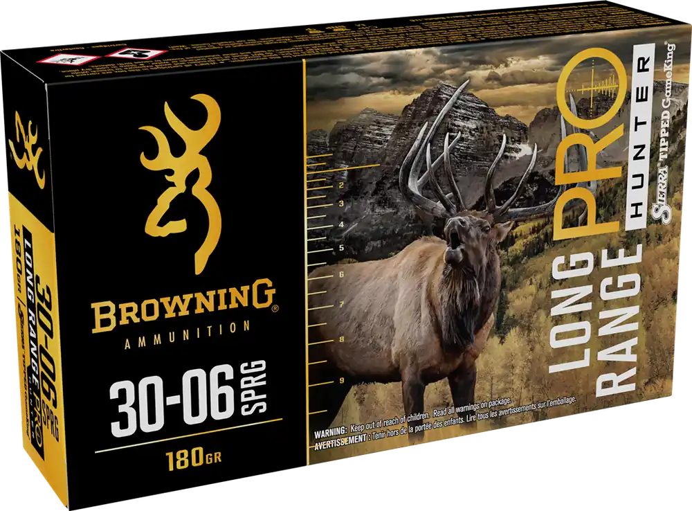 Browning Long Range Pro 30-06 Springfield 180gr Ammo - 20 Rounds per Box