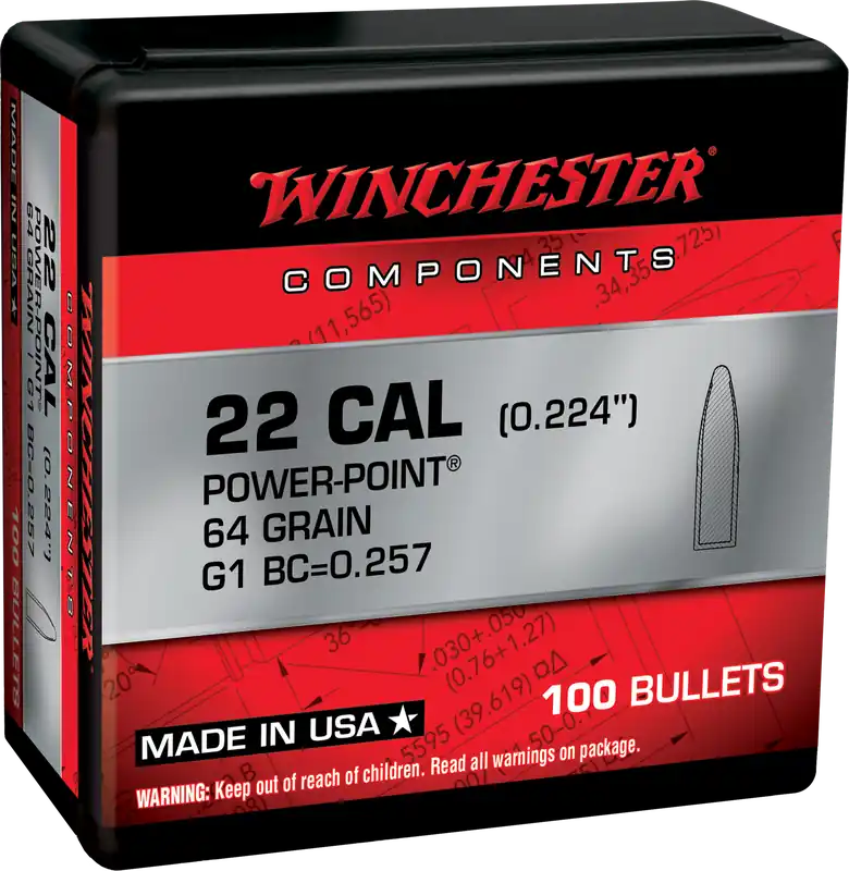 Winchester Ammo WB223PP64X .223 Rem 64gr Power Point 100/Box