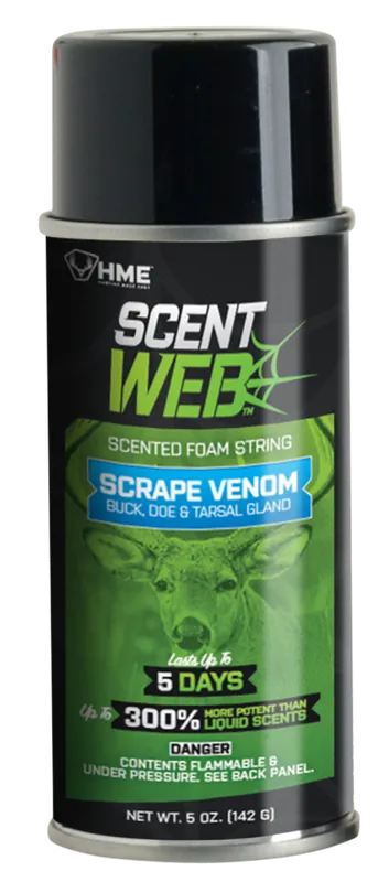 HME Scent Web Scrape Venom Buck, Doe & Tarsal Gland Cover Scent Aerosol 5 oz.