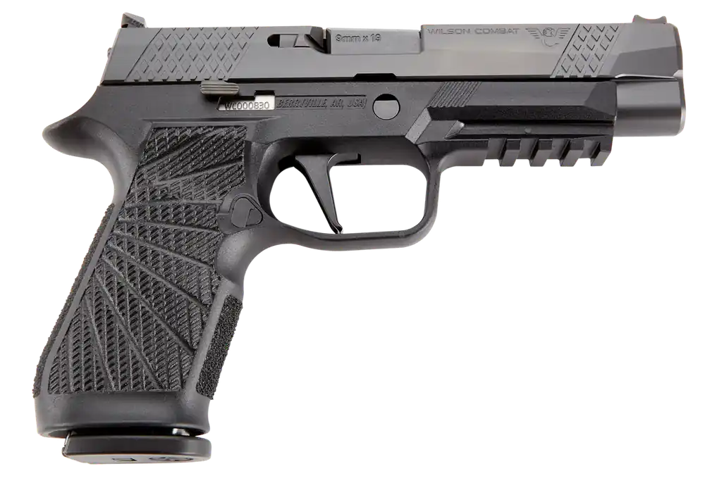 Wilson Combat P320 9mm 17+1 Black DLC Slide, Polymer Frame & Grip