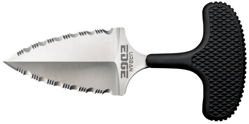 Cold Steel Urban Edge 2.5" Serrated Fixed Blade Knife with Kray-Ex Handle