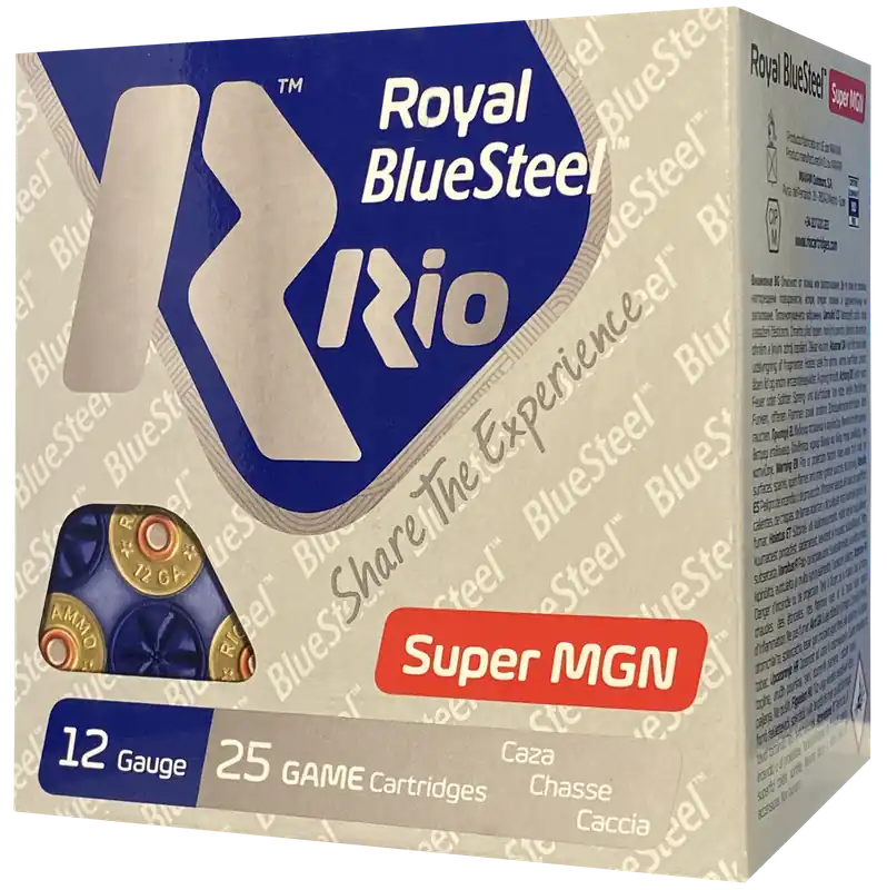 Rio Ammunition BlueSteel Royal 12 Gauge 3" 1 3/8oz Shotgun Shells - 25 Box/10 Case