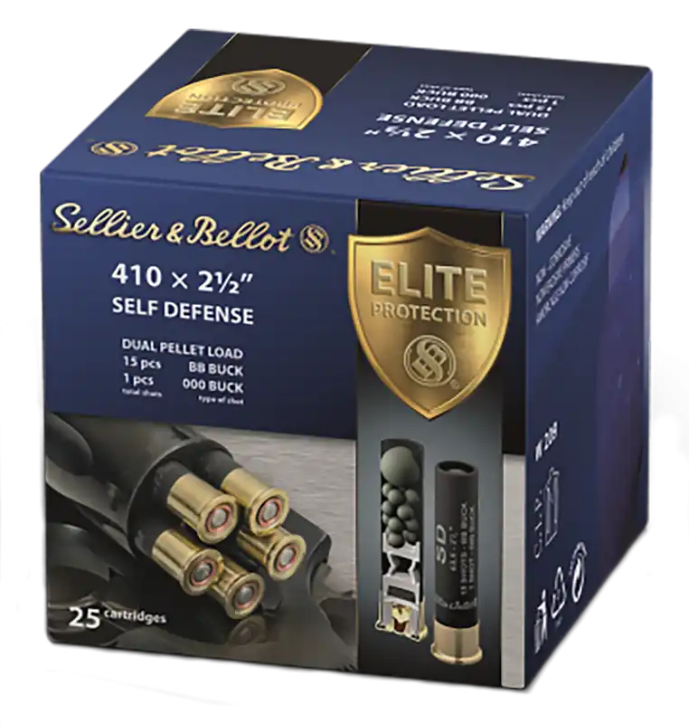Sellier & Bellot 410 Gauge Self Defense Buckshot - 25 Rounds