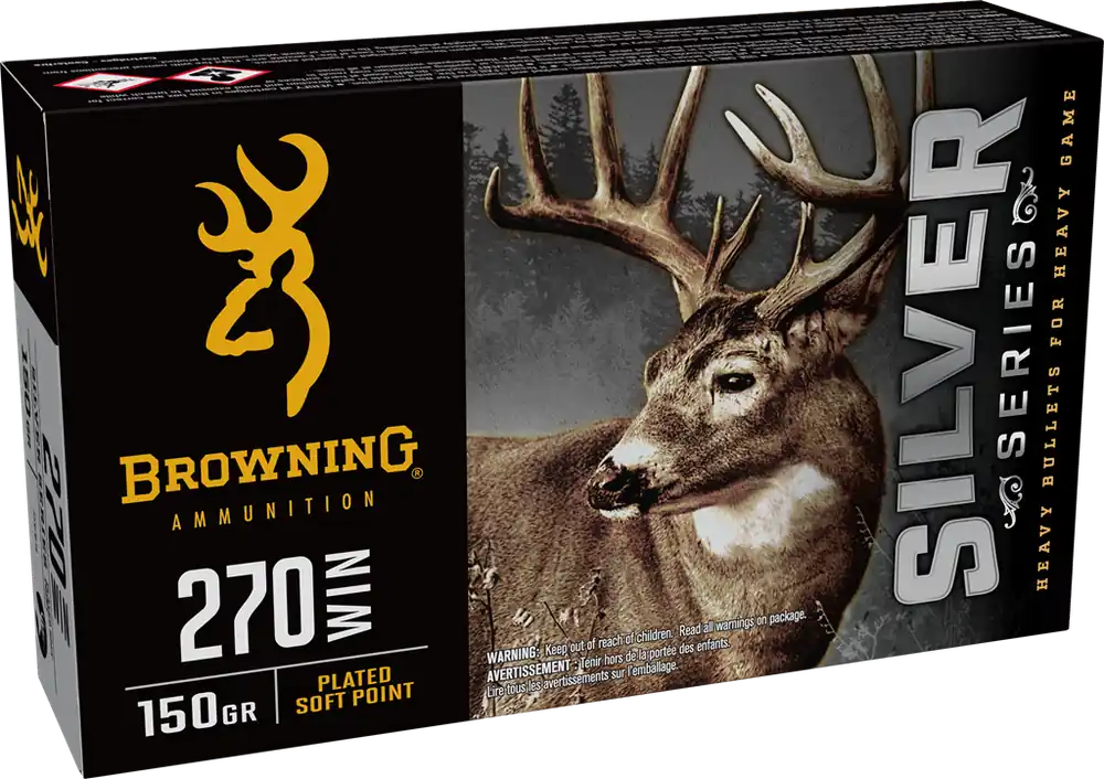 Browning Silver 270 Win 150gr PSP Ammo - 20 Rounds per Box
