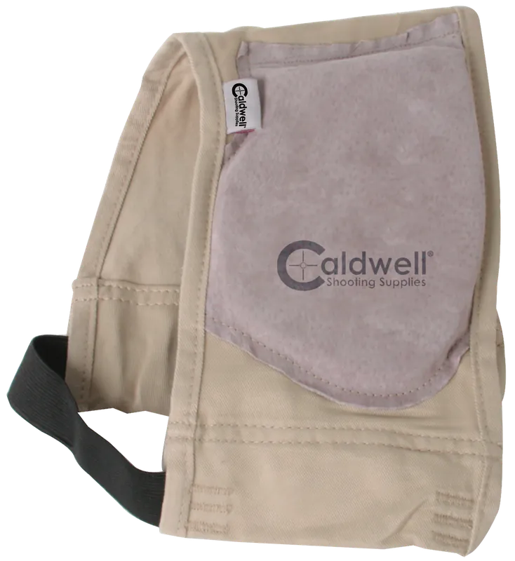 Caldwell Magnum Recoil Shield with Leather Pad - Tan Cloth