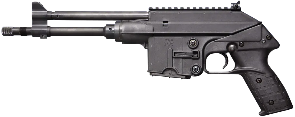 Kel-Tec PLR16FBLK: Compact 5.56 NATO Pistol with Black Polymer Grips and Picatinny Rail