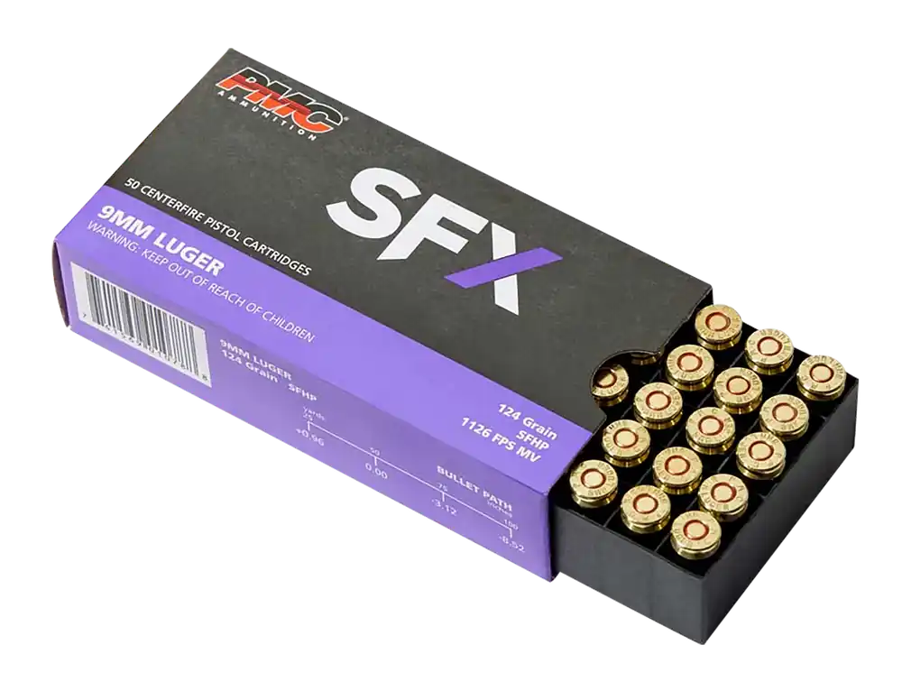 PMC 9mm Luger 124gr StarFire HP Ammo - 50/Box, 20/Case