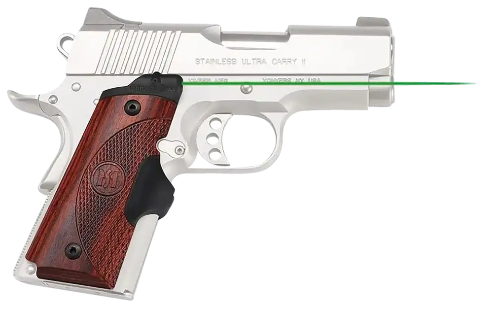Crimson Trace LG-902G Lasergrips Master Series for 1911 Compact - Black with Green Laser