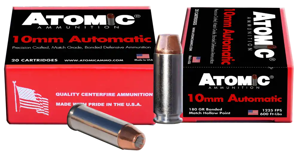 Atomic Ammunition 10mm Auto 180gr Bonded Match HP - 20/Box