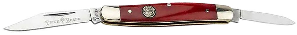 Boker 110844 Traditional Pen Knife with D2 Steel Blade and Red Bone Handle