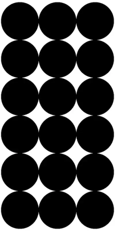 Pro-Shot P216 Black 1" Self-Adhesive SplatterShot Repair Pasters - 216 Count