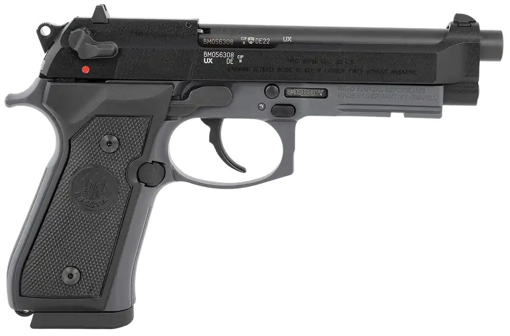Beretta USA 92FSR Full Size 22 LR Pistol - Sniper Gray Frame, 10+1 Capacity