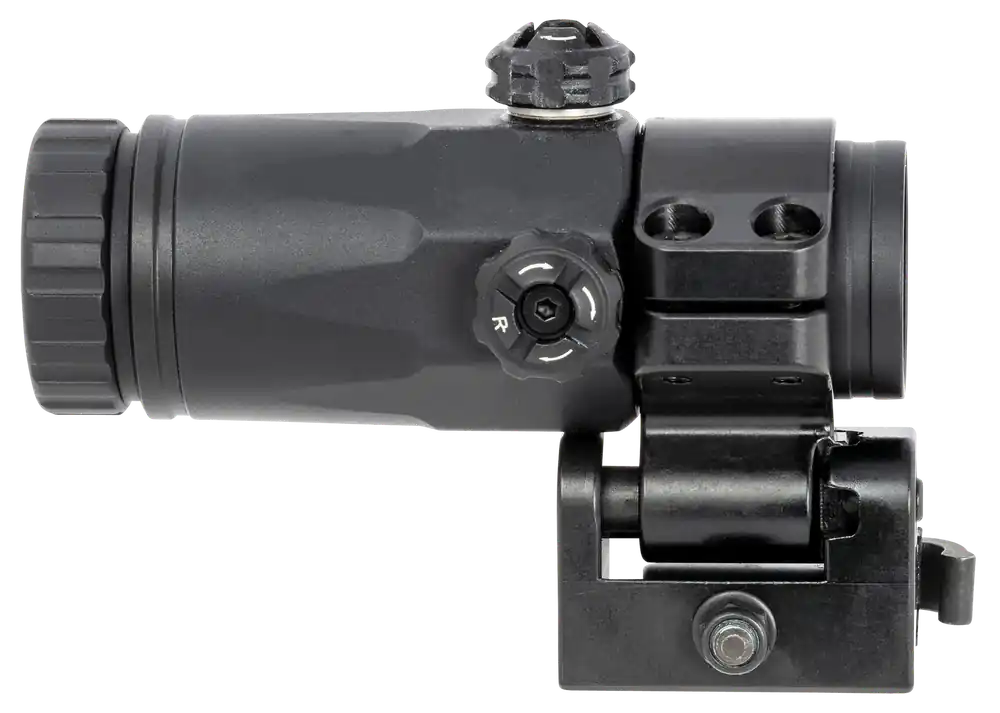 Meprolight USA MX3-T 3x Magnifier with Pullback Flip-to-Side Mount, Black