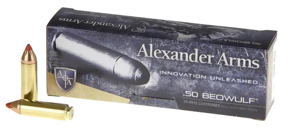 Alexander Arms 50 Beowulf 300gr Hornady FTX Ammo - 20 Rounds per Box