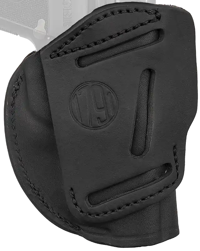1791 Gunleather 4-Way IWB/OWB Holster for 3-4" Barrel 1911 Left Hand - Stealth Black