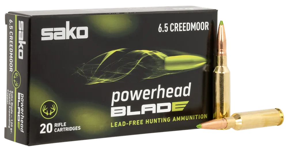 SAKO TIKKA PowerHead Blade 6.5 Creedmoor 120gr Ammunition - 20 Rounds per Box, 10 Boxes per Case