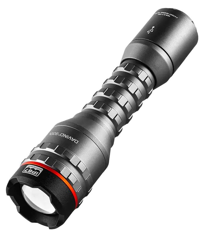 NEBO Davinci 800L Gray Flashlight - 100/400/800 Lumens White LED