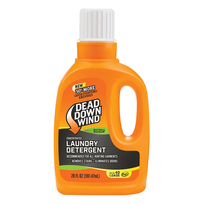 Dead Down Wind Odor Eliminator Laundry Detergent, Natural Woods Scent, 20 oz Jug
