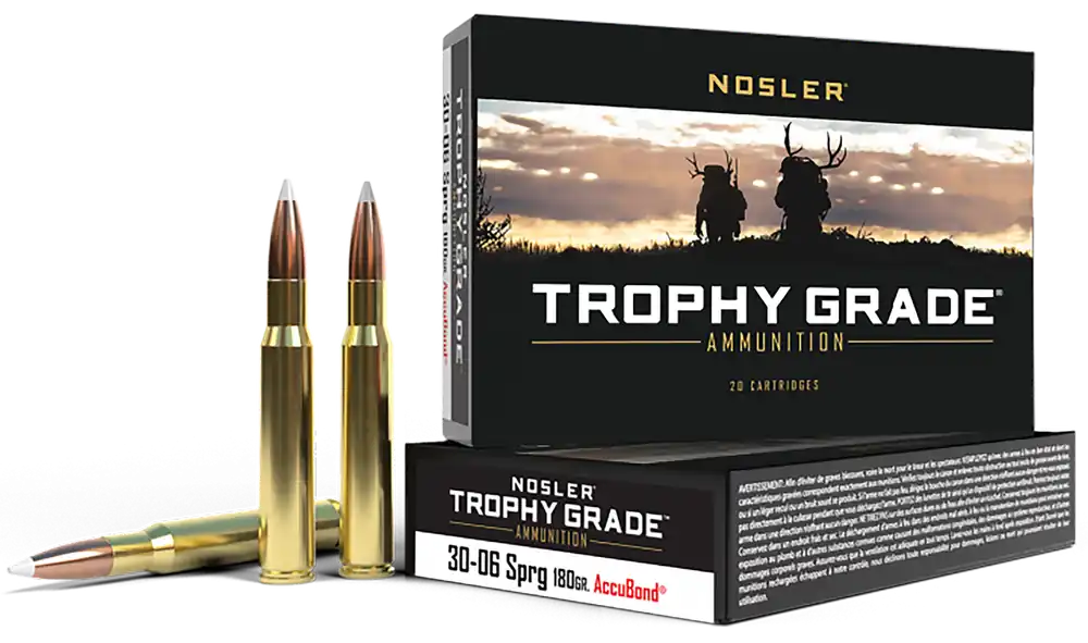 Nosler Trophy Grade 30-06 Springfield 180gr AccuBond Ammo - 20 Rounds