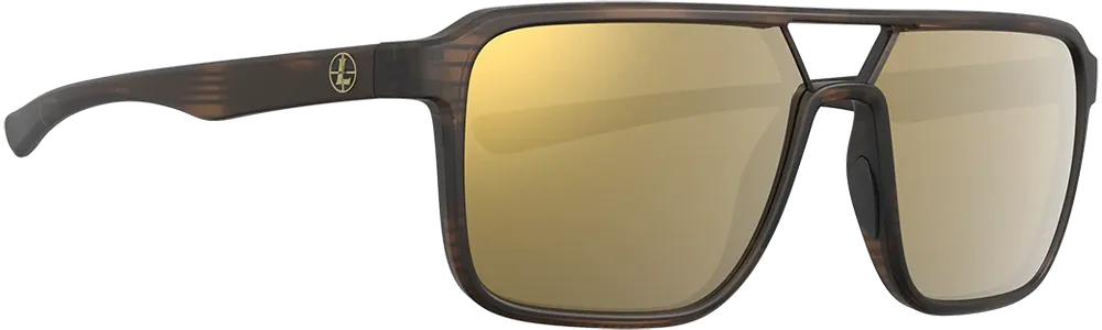 Leupold Bridger Sunglasses with Bronze Mirror Lens and Matte Tortoise Frame