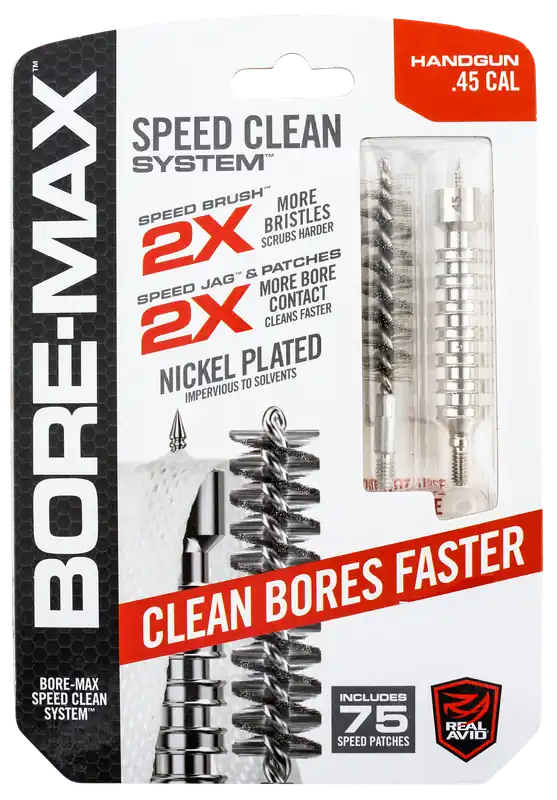 Real Avid Bore-Max Speed Clean Set for .45 Caliber Pistols