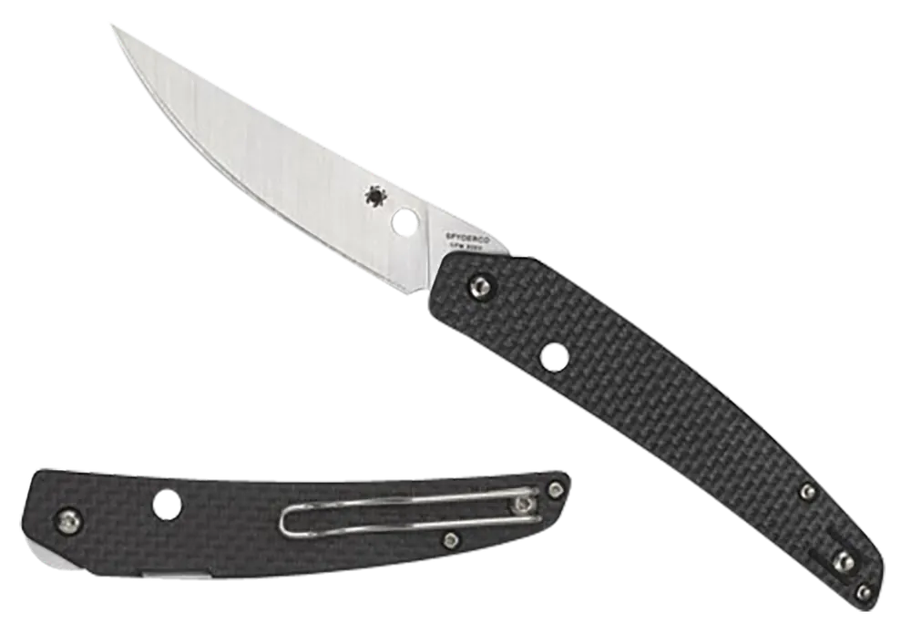 Spyderco Ikuchi Folding Knife with Carbon Fiber Handle and CPM S30V Blade