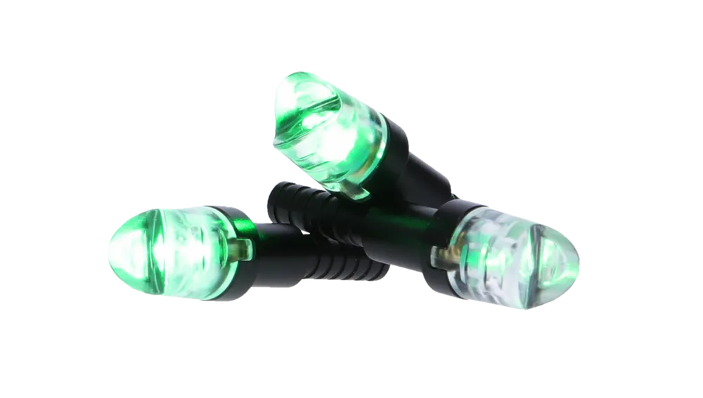NAP Thunderglo Illuminated Nock Green Polycarbonate Aluminum Shaft - 6 Pack