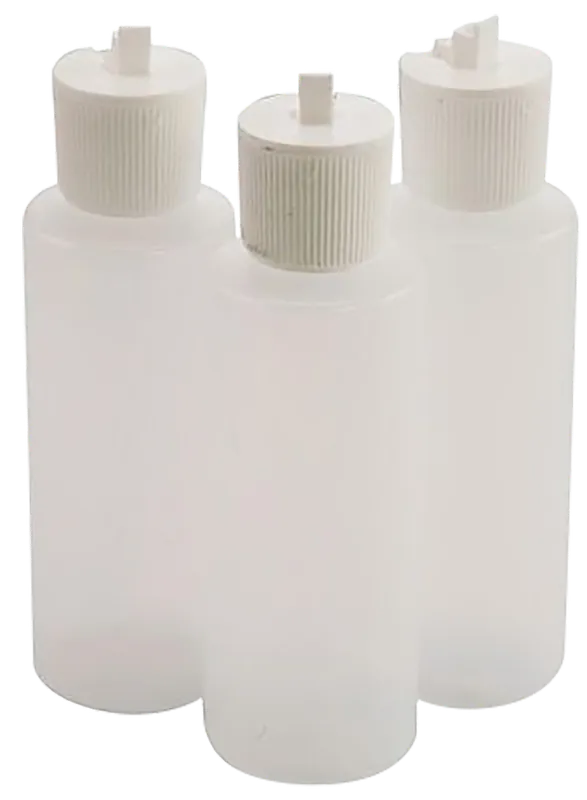 Tipton 197624 4 oz Plastic Flip Top Solvent Bottles - Pack of 3
