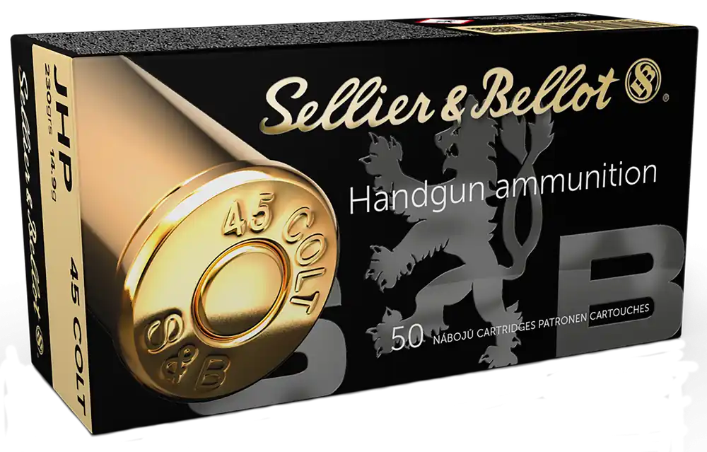 Sellier & Bellot SB45F .45 Colt 230gr JHP Ammo - 50 Rounds per Box
