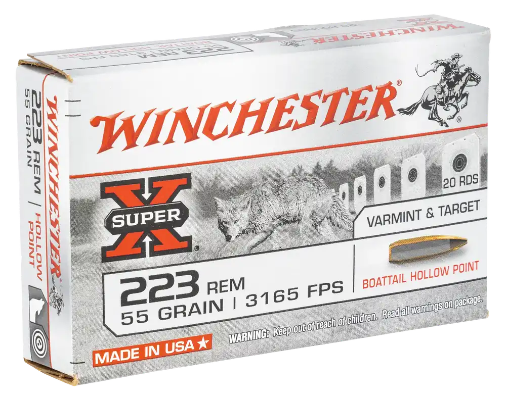 Winchester Super X .223 Rem 55gr BTHP Ammo - 20/Box