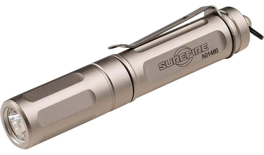 SureFire Titan Plus Nickel Plated LED Flashlight - 15/75/300 Lumens