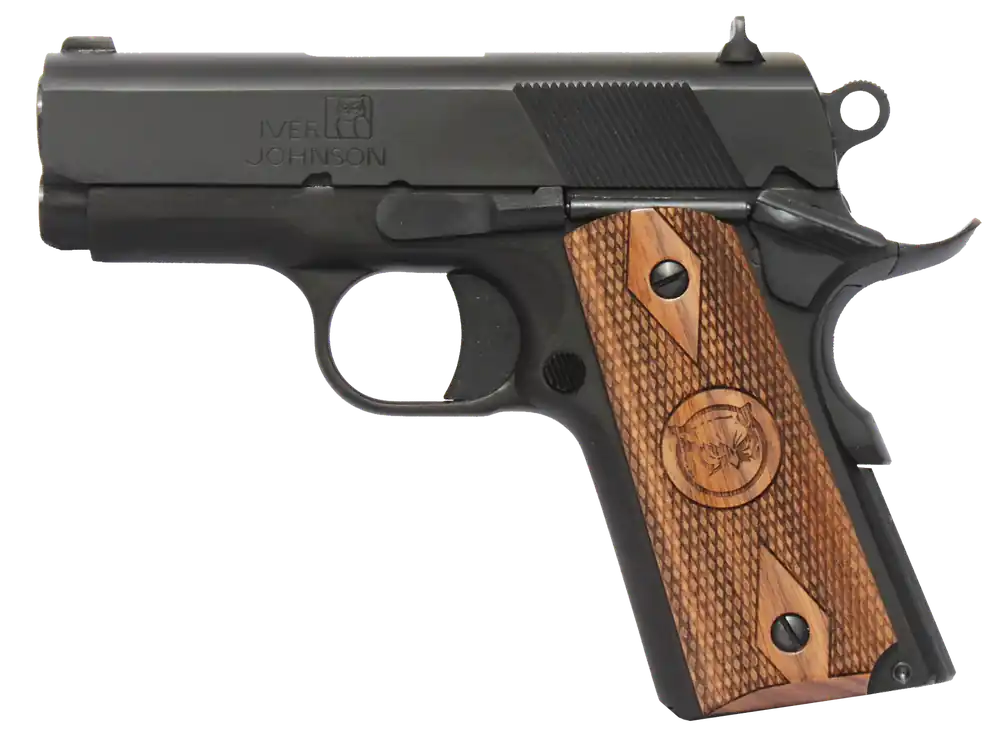 Iver Johnson Thrasher Officer 9mm Pistol with Walnut Grip